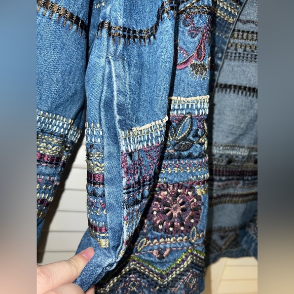 Vintage Orvis Embroidered Jean Jacket - Picture 10 of 16